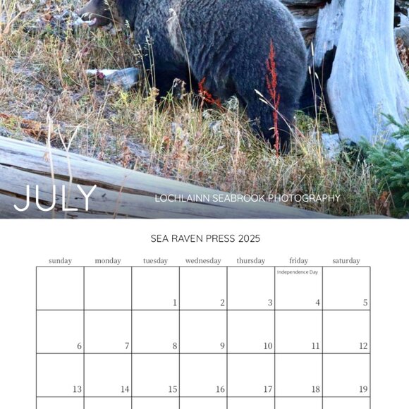 Mini 2025 Rocky Mountain Custom Wildlife Calendar For Small Spaces 11.5" x 8" - Picture 8 of 13